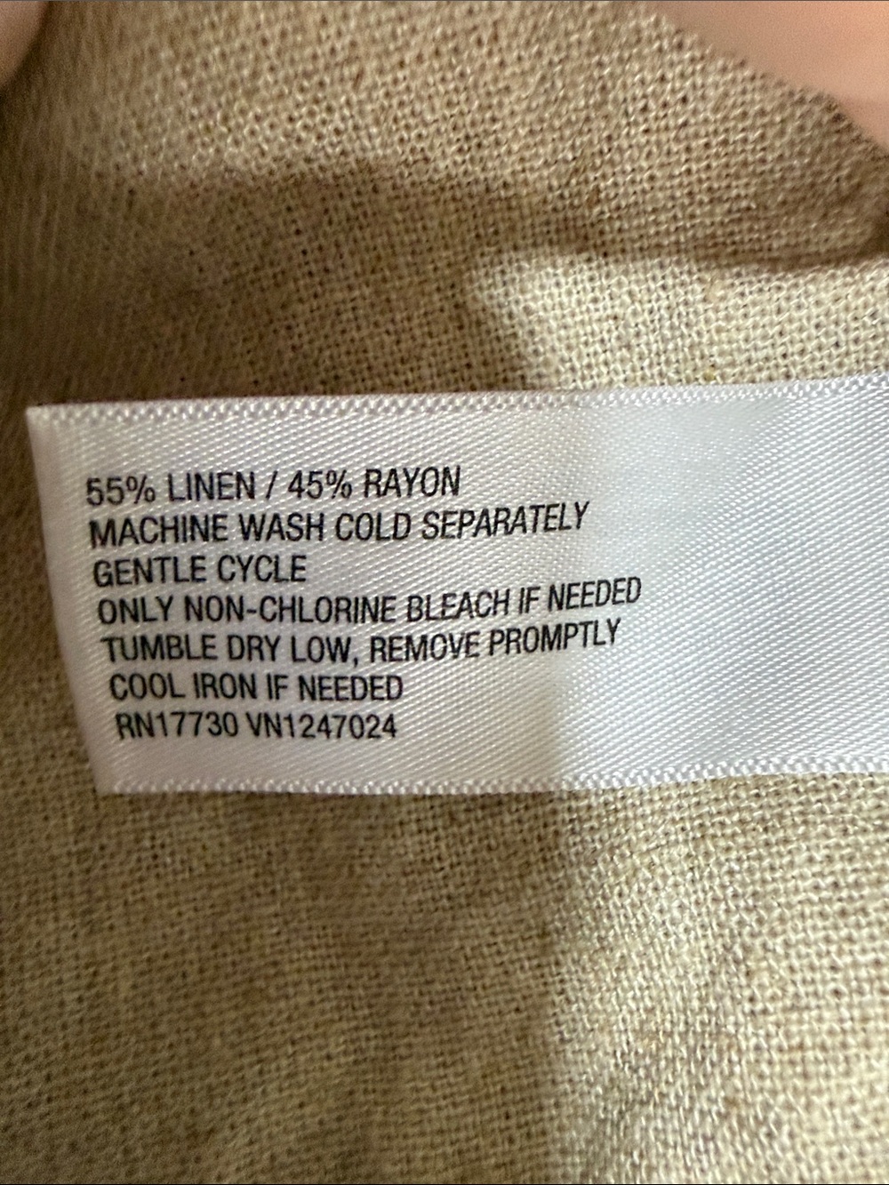 a new day Neutral Tan Linen Drawstring Cargo Midi Skirt - Picture 2 of 4